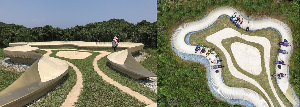 由建築署出資興建的西灣觀星設施 由建築署出資興建的西灣觀星設施